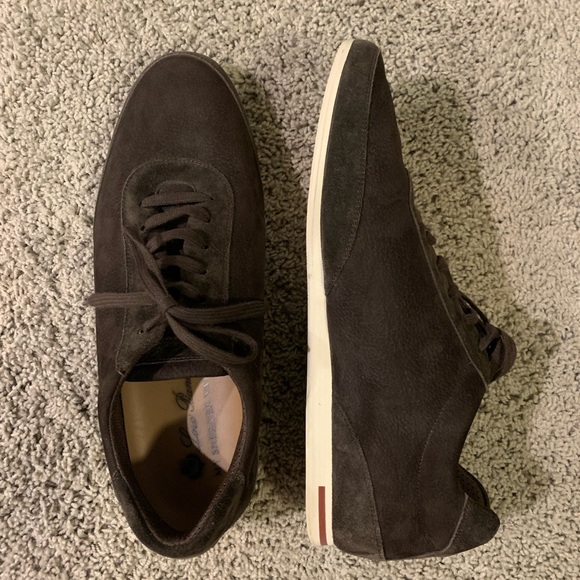 Loro Piana Other - Loro Piana Men’s Brown Suede Lace Up Sneakers EU 44.5